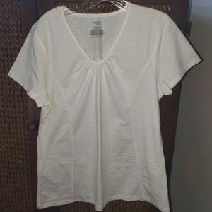 Women's Danskin Now Short Sleeve Top - White